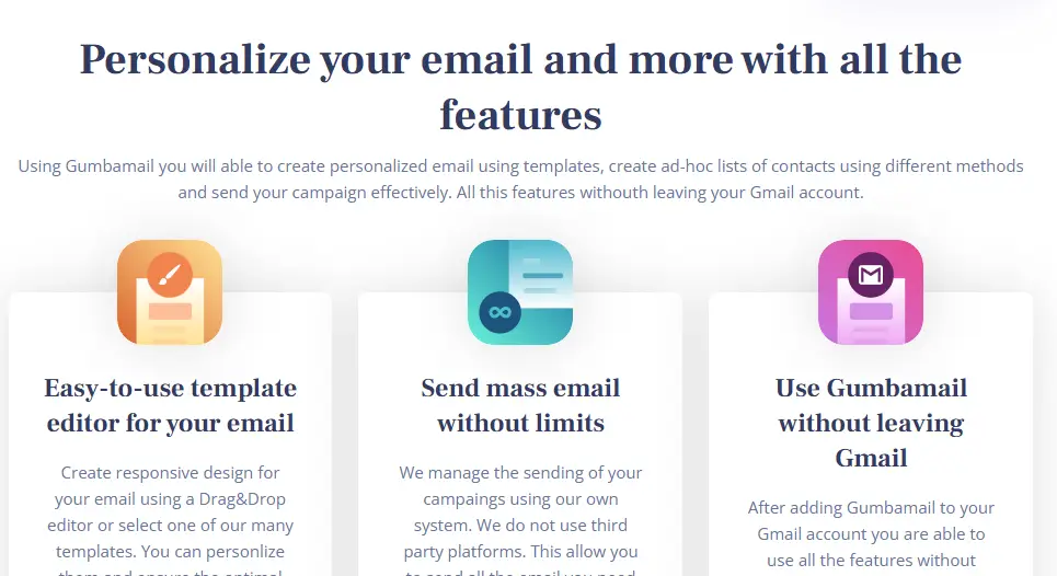 Gumbamail email marketing tool