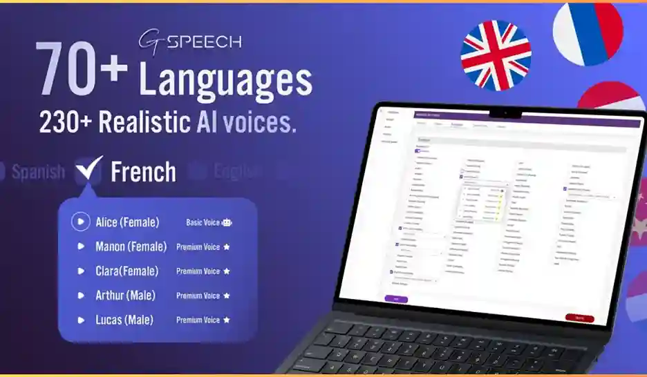 A Global Voice: 230+ Voices in 70+ Languages
