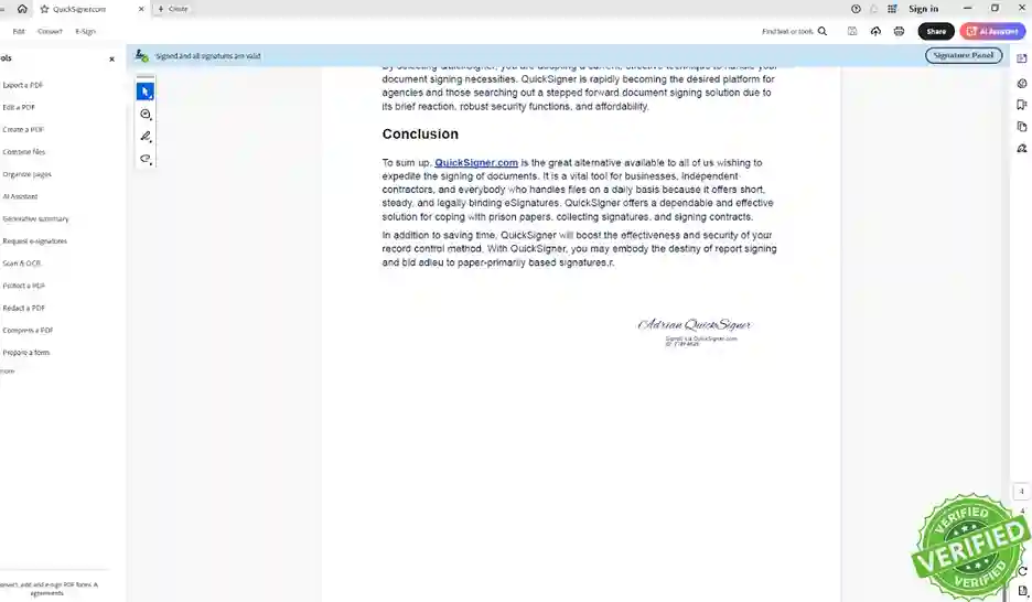 What is QuickSigner?