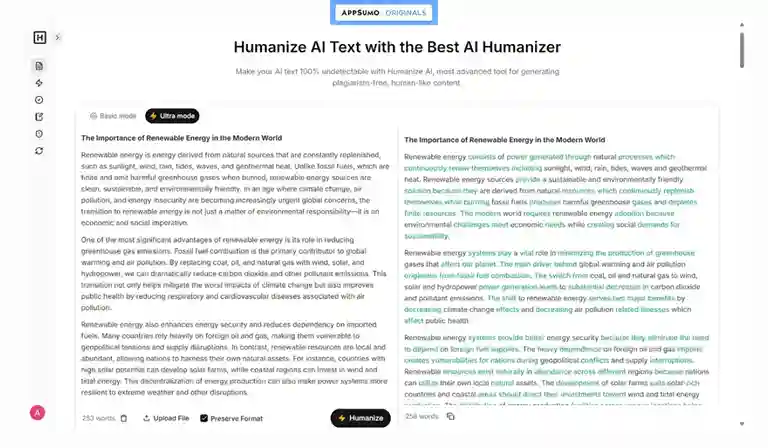 Humanize AI reviews