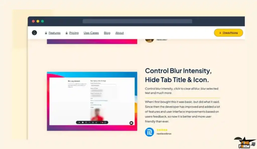 Best Screen Blur Extension