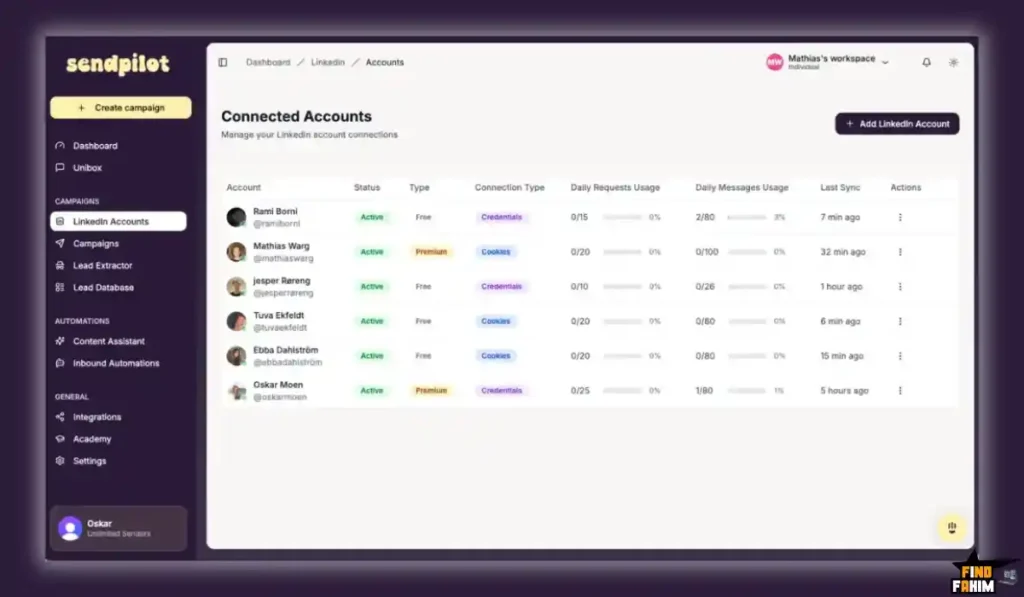 LinkedIn lead generation tool