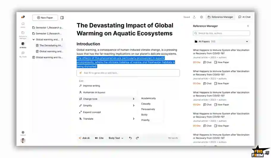 Academic Writing Tool