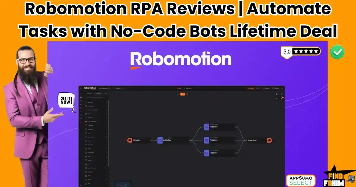 Robomotion RPA Review Lifetime Deal