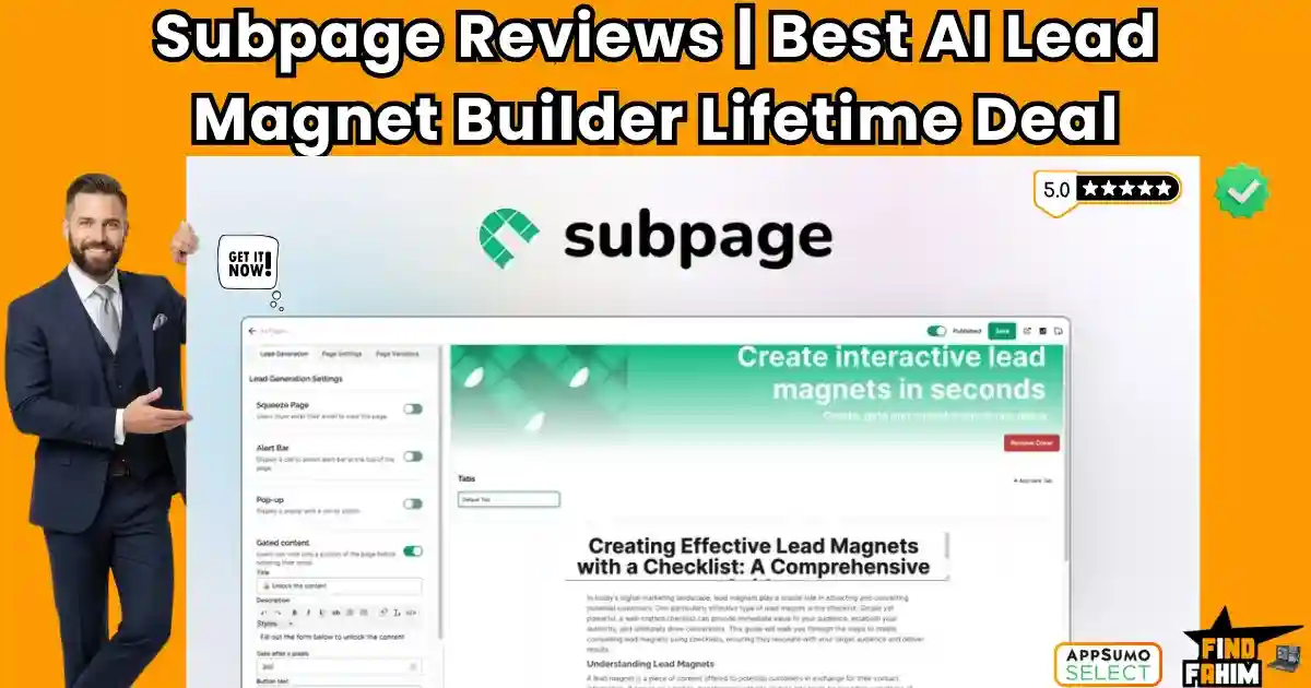 Subpage lifetime deal review