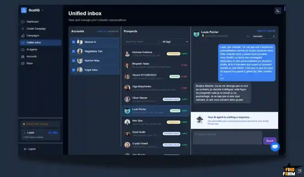 AI LinkedIn agent automation