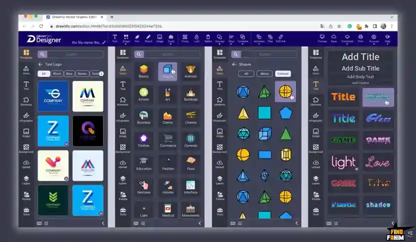 Vector free templates 3d