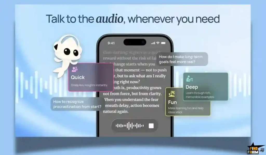 audiobook summarizer app