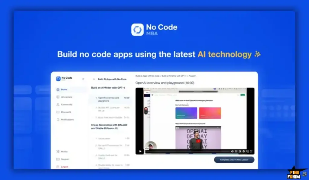 learn no-code development course