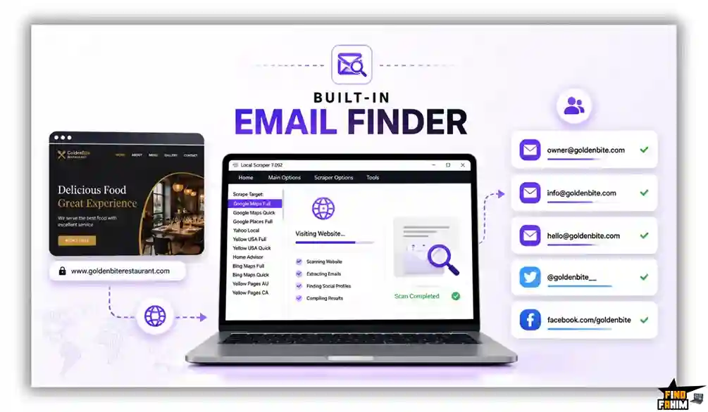 Standout Feature: Built-In Email Finder