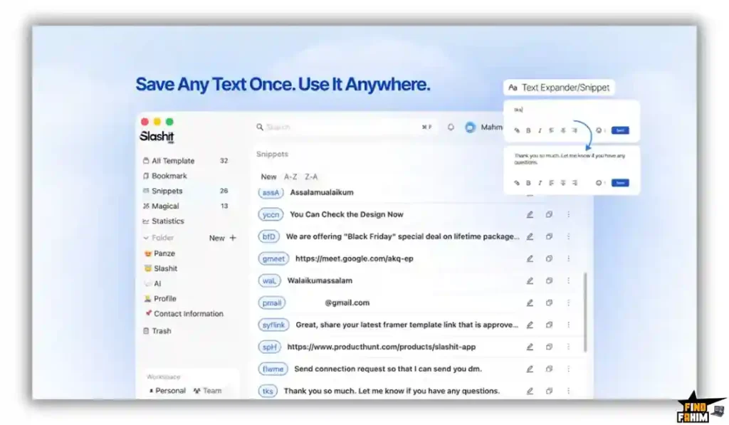 AI text expander tool